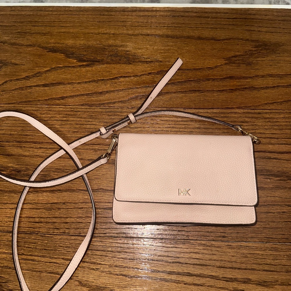Michael Kors Pink Leather Crossbody Bag